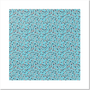 Dots - Mid Blue Posters and Art